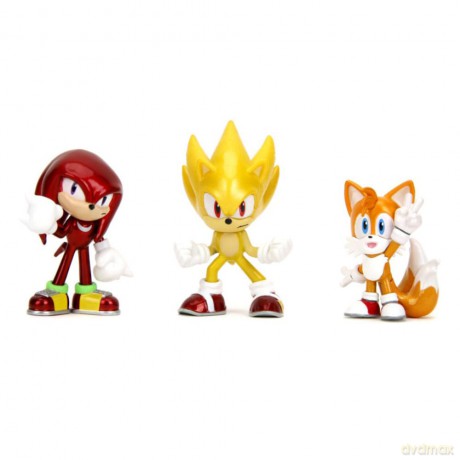 Sonic the Hedgehog Nano Metalfigs Diecast Mini Figures 3-Pack 5 cm