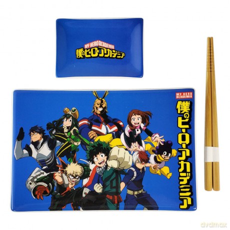 My Hero Academia Ceramic Sushi Set with Chopsticks Classe 1-A