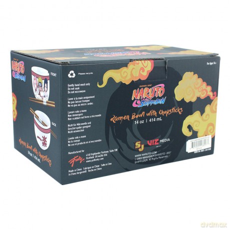 Naruto Shippuden Miska do ramen z pałeczkami Team Seven 414 ml
