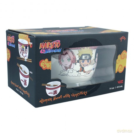 Naruto Shippuden Miska do ramen z pałeczkami Team Seven 414 ml
