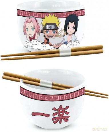 Naruto Shippuden Miska do ramen z pałeczkami Team Seven 414 ml