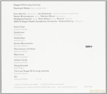 Weber, E.(With J.Garbarek, G.Burton): Stages Of A Long Journey [CD]