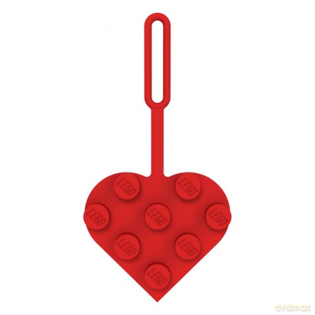 LEGO Minifigures Luggage tag Heart Red 10 cm