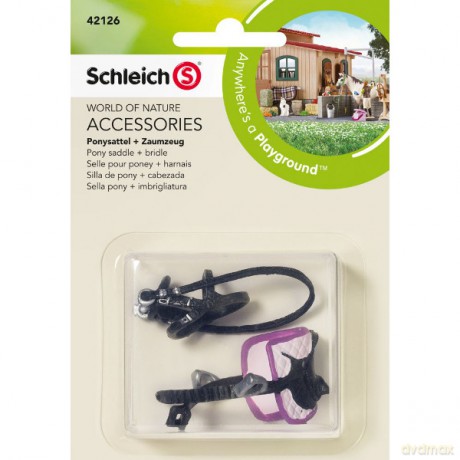 Schleich Siodło Dla Kuca Uzda [ZABAWKA]