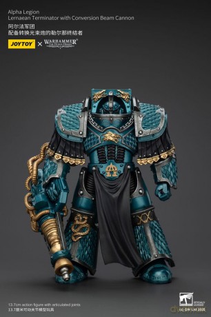 Warhammer The Horus Heresy Action Figure Alpha Legion Lernaean Terminator with Conversion Beam Cannon 20 cm