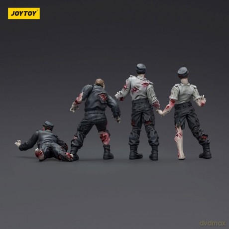 Zombie Dark Source Action Figures 4-Pack Security Guards 8 cm