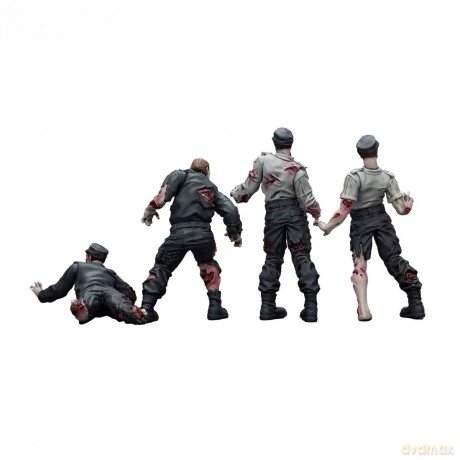 Zombie Dark Source Action Figures 4-Pack Security Guards 8 cm