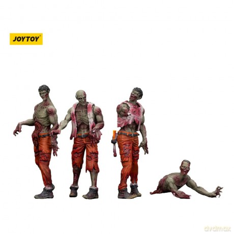 Zombie Dark Source Action Figures 4-Pack Mechanic Team 8 cm
