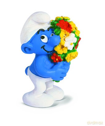 Schleich Smurf Z Kwiatkami [ZABAWKA]