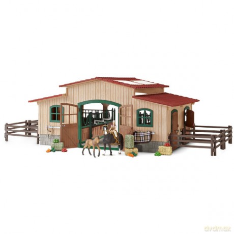 Schleich Stajnia Z Wyposażeniem [ZABAWKA]