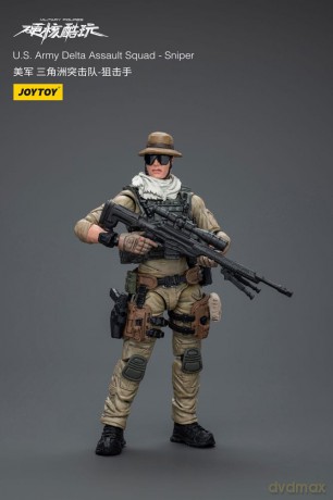 Hardcore Coldplay Action Figure 1/18 U.S. Army Delta Assault Squad Sniper 11 cm