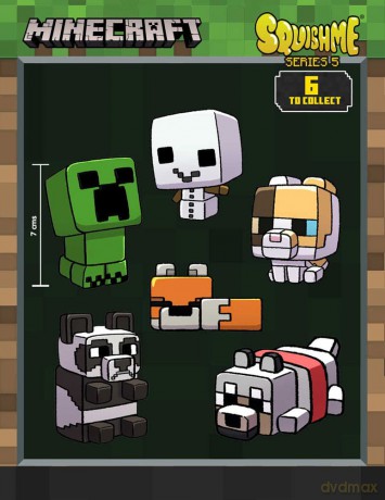 Minecraft Squishme Anti-Stress Figures 7 cm Series 5 Display (16)