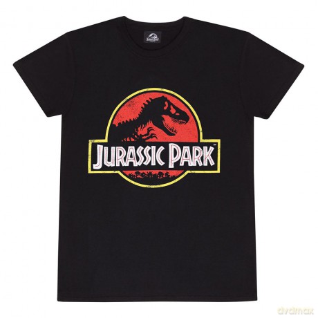 Jurassic Park T-Shirt Classic Logo Size S