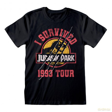 Jurassic Park T-Shirt I Survived 1993 Size L