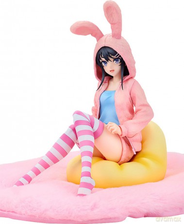 Rascal Does Not Dream of a Knapsack Kid PVC Statue 1/7 Mai Sakurajima Hoodie Look Rabbit Ears Ver. 18 cm