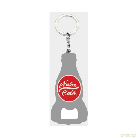 Fallout Keychain with Bottle Opener Nuka Cola Logo