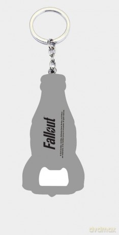 Fallout Keychain with Bottle Opener Nuka Cola Logo