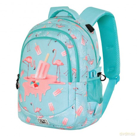 Oh My Pop! Plus Running Backpack Ice Flamingo