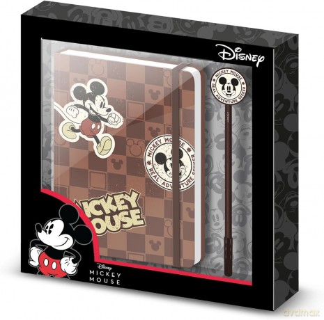 Disney Mickey Mouse Journey pudełko prezentowe z pamiętnikiem i modnym długopisem