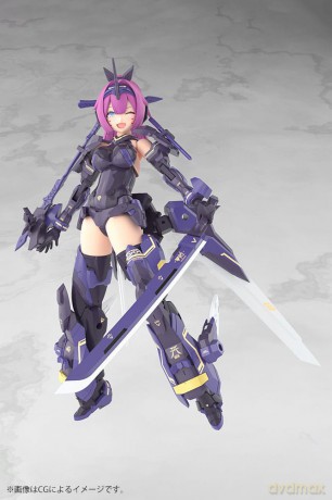 Megami Device Plastic Model Kit 1/1 Asra Archer Kizuna Shadow Edition Full Package 14 cm