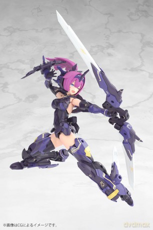 Megami Device Plastic Model Kit 1/1 Asra Archer Kizuna Shadow Edition Full Package 14 cm