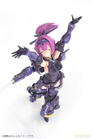 Megami Device Plastic Model Kit 1/1 Asra Archer Kizuna Shadow Edition Full Package 14 cm