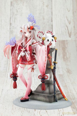 Hololive Production PVC Statue 1/7 Nakiri Ayame Shrine Maiden Fortune Outfit Ver. 26 cm