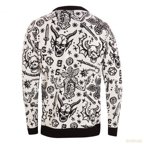 Stranger Things Sweatshirt Christmas Jumper Collage Size L