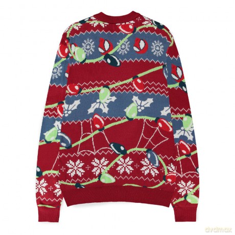 Spider-Man Sweater Swing into the Holidays (Christmas Jumper) Size L