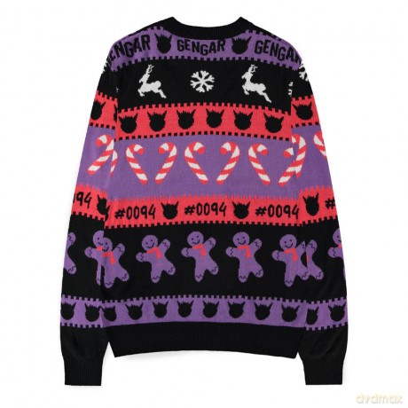 Pokémon Sweater Gengar (Christmas Jumper) Size L