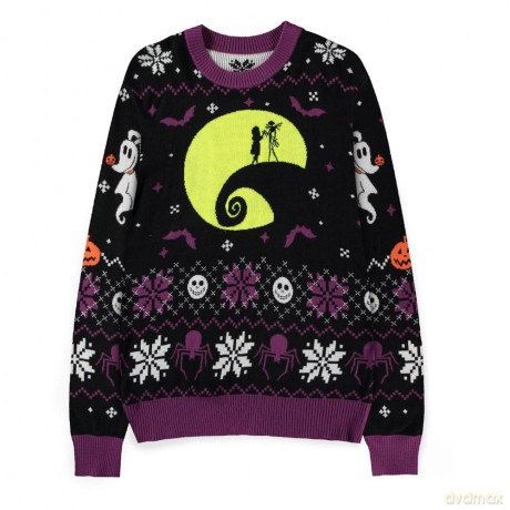 Nightmare Before Christmas Sweater Glow in the Dark (Christmas Jumper) Size S