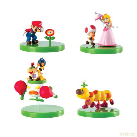 Super Mario Buildable Figures Mystery Pack 6 cm Display (12)