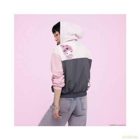 Sanrio by Loungefly Windbreaker Jacket My Melody and Kuromi Size L