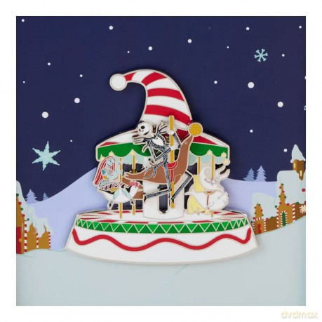 Nightmare Before Christmas by Loungefly Enamel 3" Pins Christmas Town Carousel 3" Limited Edition 8 cm