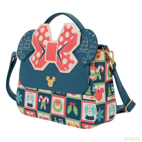 Disney by Loungefly Crossbody Bag Mickey and Minnie Holiday