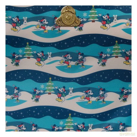 Disney by Loungefly Crossbody Bag Mickey and Minnie Holiday