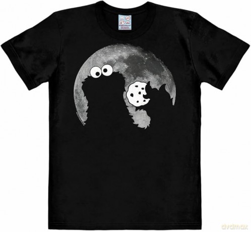 Sesame Street Easy Fit T-Shirt Cookie Monster - Moon Size L