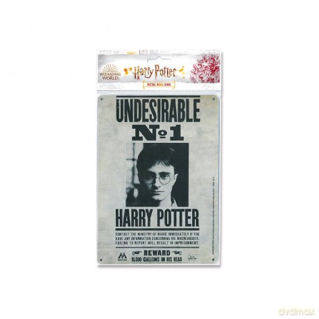 Harry Potter Tin Sign Undesirable No. 1 15 x 21 cm