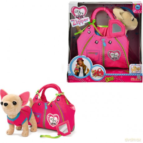 Simba Chi Chi Różowy Piesek Zipper [ZABAWKA]