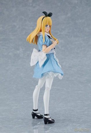 Original Character Figma Action Figure Female Body (Alice) with Dress and Apron Outfit 13 cm