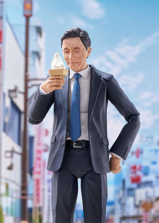 Solitary Gourmet Figma Action Figure Goro Inogashira Yutaka Matsushige Ver. Renewal Edition - Nostalgic Teishoku Restaurant Set 17 cm