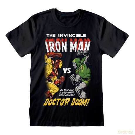 Marvel T-Shirt Iron Man vs Doom Size M