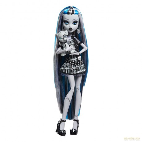 Monster High Reel Drama Doll Frankie Stein in Black And White