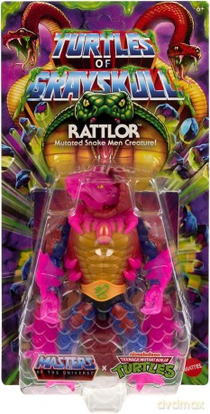 MOTU x TMNT: Turtles of Grayskull Action Figure Rattlor 14 cm