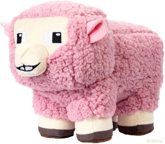 A Minecraft Movie Plush Figure Pink Sheep 20 cm