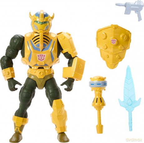Masters of the Universe x Transformers Action Figure Bumblebee Armor Man-At-Arms 14 cm