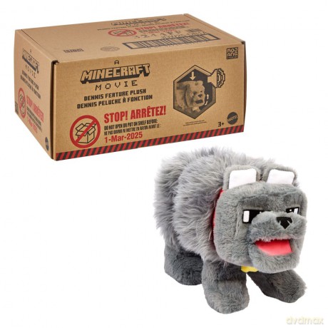 A Minecraft Movie Pluszowa figurka Dennis the Wolf 20 cm