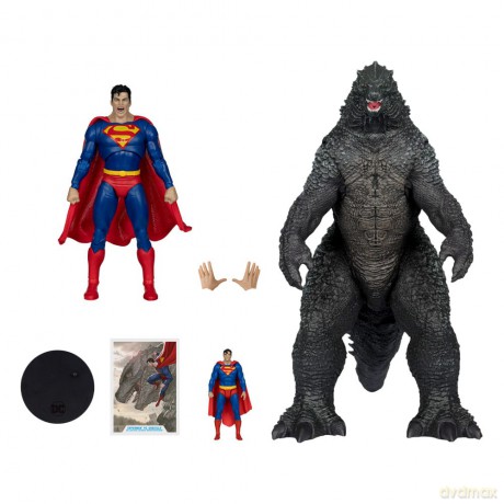 DC Justice League Monsterverse DC Multiverse Action Figures 2-Pack Superman Vs. Godzilla 30 cm