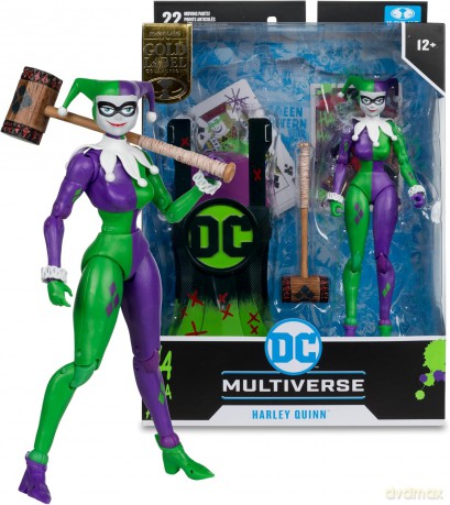 DC Multiverse Action Figure Harley Quinn (DC Classic) Jokerized (Gold Label) 18 cm