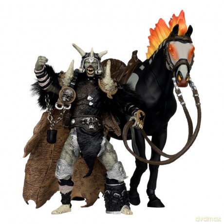 Spawn Action Figure Bloodaxe with Horse (Spawn: The Dark Ages) (McFarlane Toys 30th Anniversary) (Gold Label) 18 cm